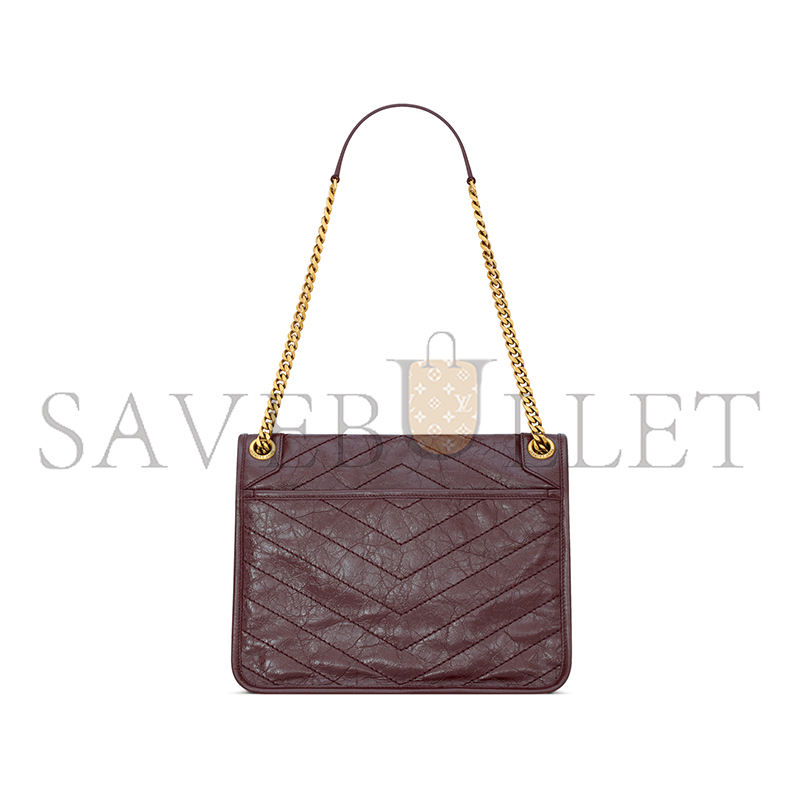 YSL NIKI MEDIUM IN VINTAGE LEATHER 6331840EN076195 (28*20*8.5cm)